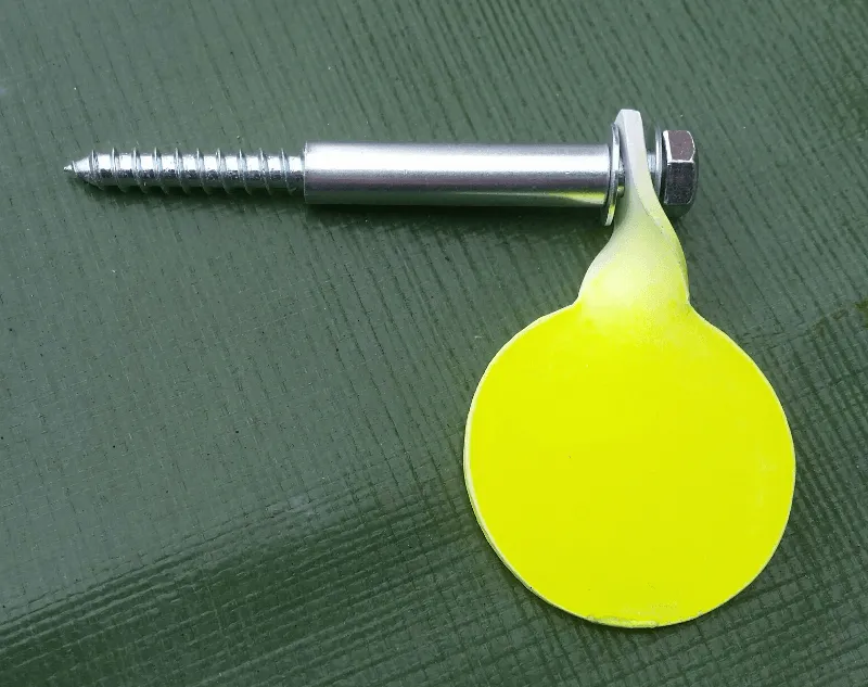 50mm Spinning Garden Airgun Target-2mm steel for pistols-airsoft