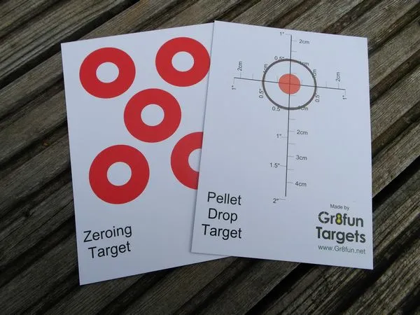 Pellet Drop-Zeroing Card Target - 200 pack
