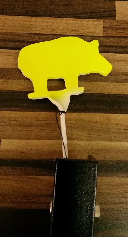 NRA style hog knock down airgun target