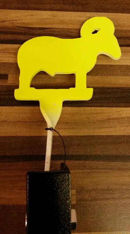 NRA style ram knock down airgun target