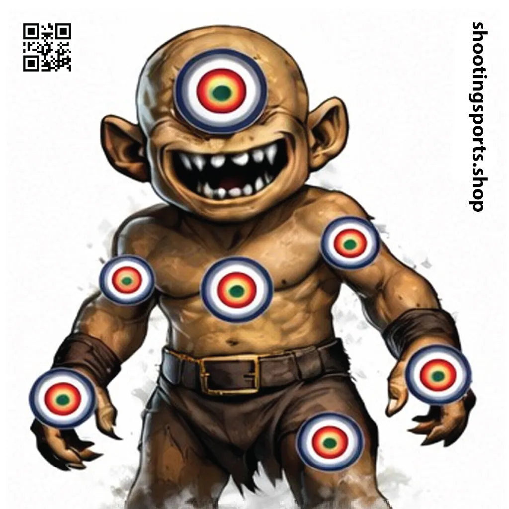 [SSSTGT0015C] Cyclops Monster Target - Paper 17cm x 17cm Packs (1)