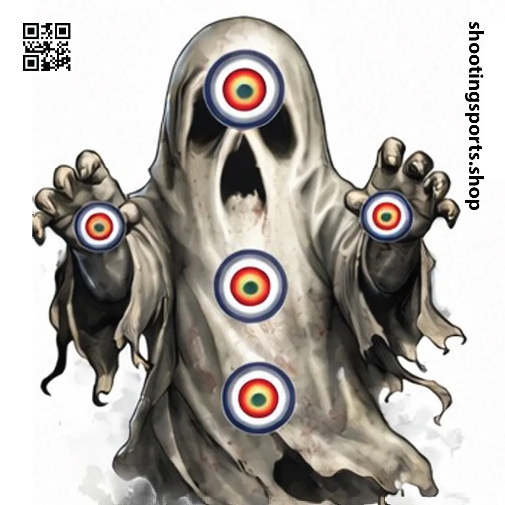 [SSSTGT0013C] Ghost Monster Target - Paper 17cm x 17cm Packs (1)
