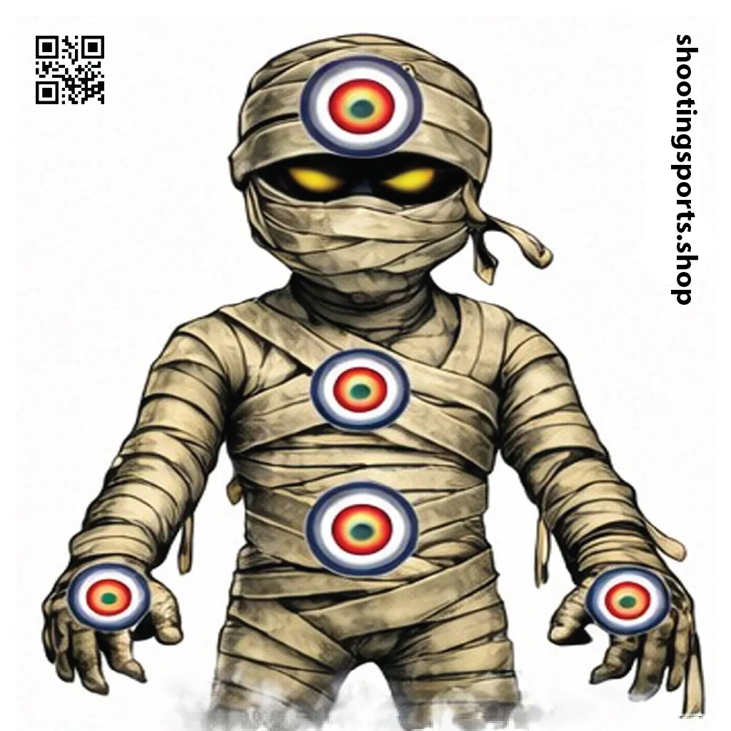 [SSSTGT0009C] Mummy Monster Target - Paper 17cm x 17cm Packs (1)