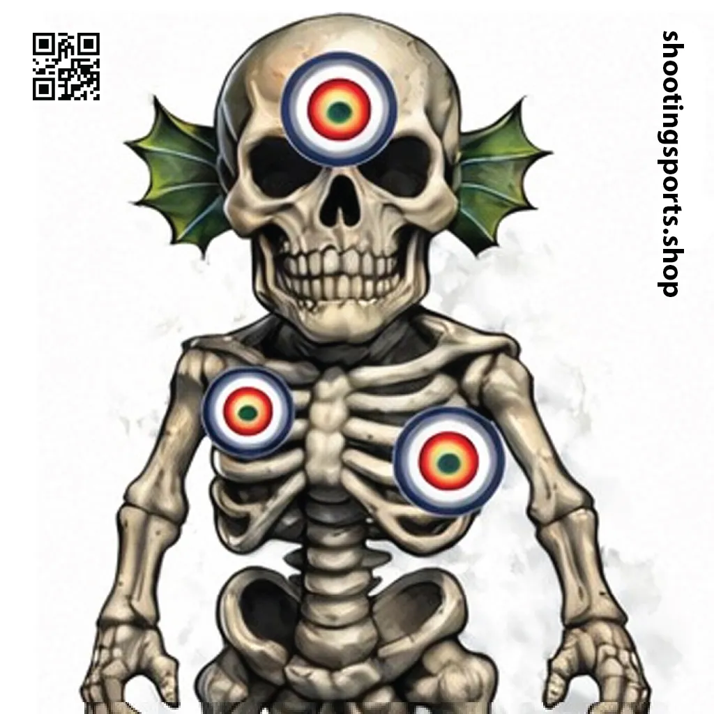 [SSSTGT0016C] Skeleton Monster Target - Paper 17cm x 17cm Packs (1)