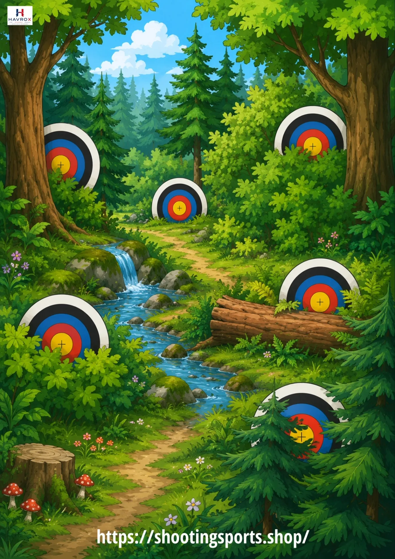 [SSSTGT0034] Woodlands No Animal Targets Archery Packs (1)