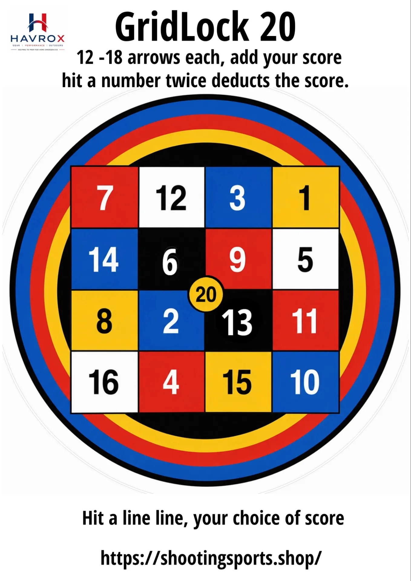 [SSSTGT0035] Gridlock 20 Archery Packs (1)