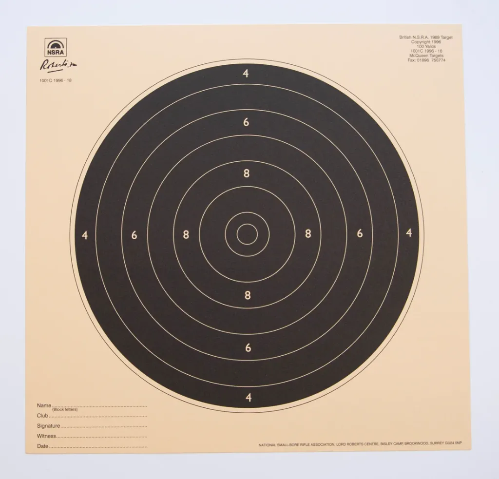 [SSSNSRA004] NSRA 100 Yards Pre Trimmed Centres (1001C 1996-18) Packs (1)