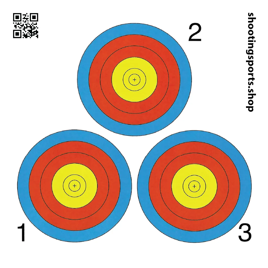 [SSTGT0004B01] 3 Spot Targets - Paper 14cm x 14cm Packs (1)