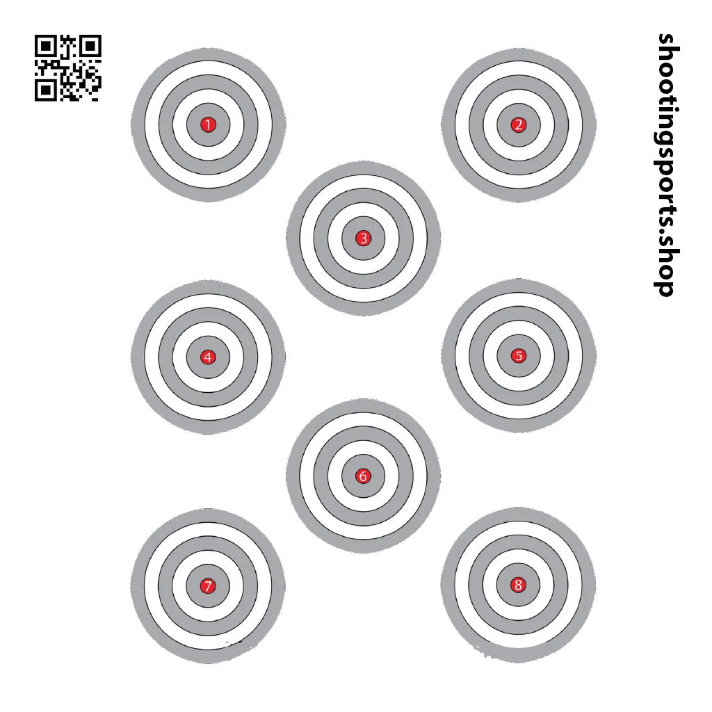 8 Spot Targets - Paper 14cm x 14cm Packs