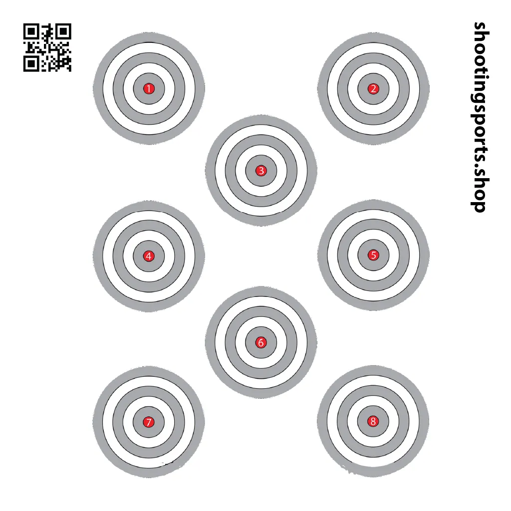 8 Spot Targets - Paper 17cm x 17cm Packs