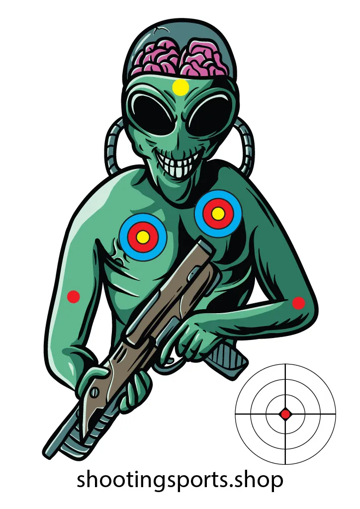[SSSTGT0036B] Alien 2 monster Targets - Paper A4 Packs (1)