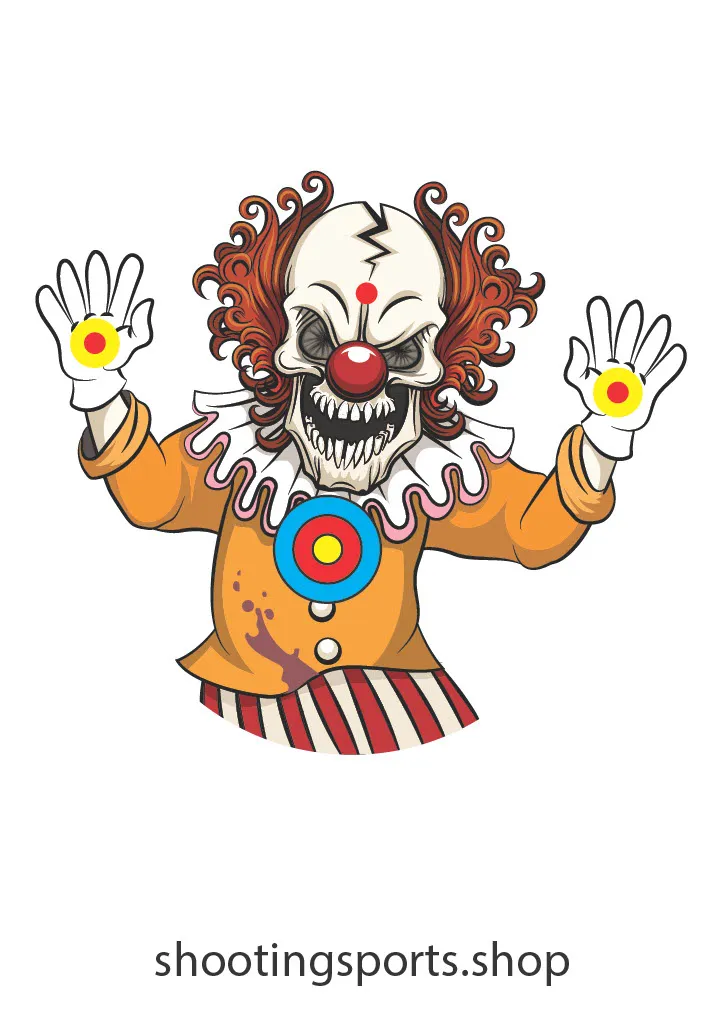 [SSSTGT0018D] Clown Monster Targets - Paper A4 Packs (1)