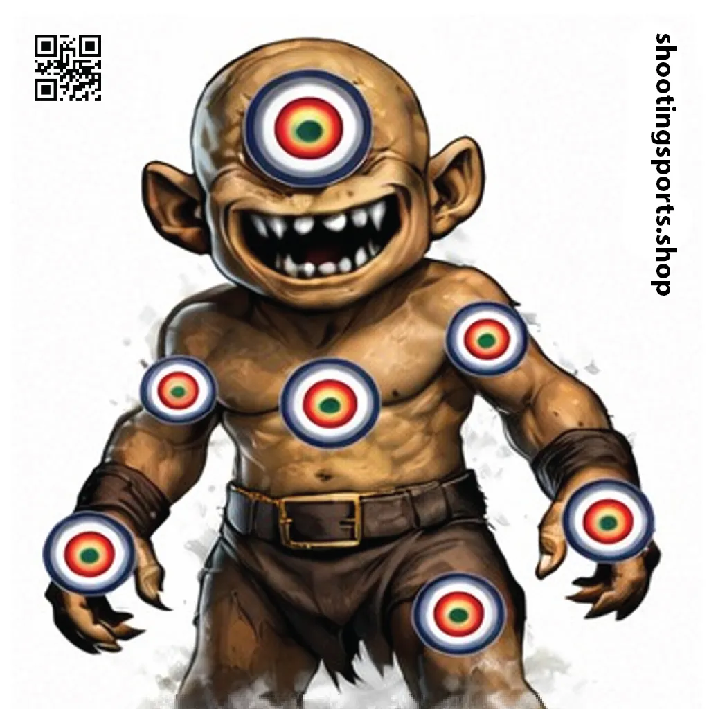 [SSSTGT0015D] Cyclops Monster Target - Paper 14cm x 14cm Packs (1)