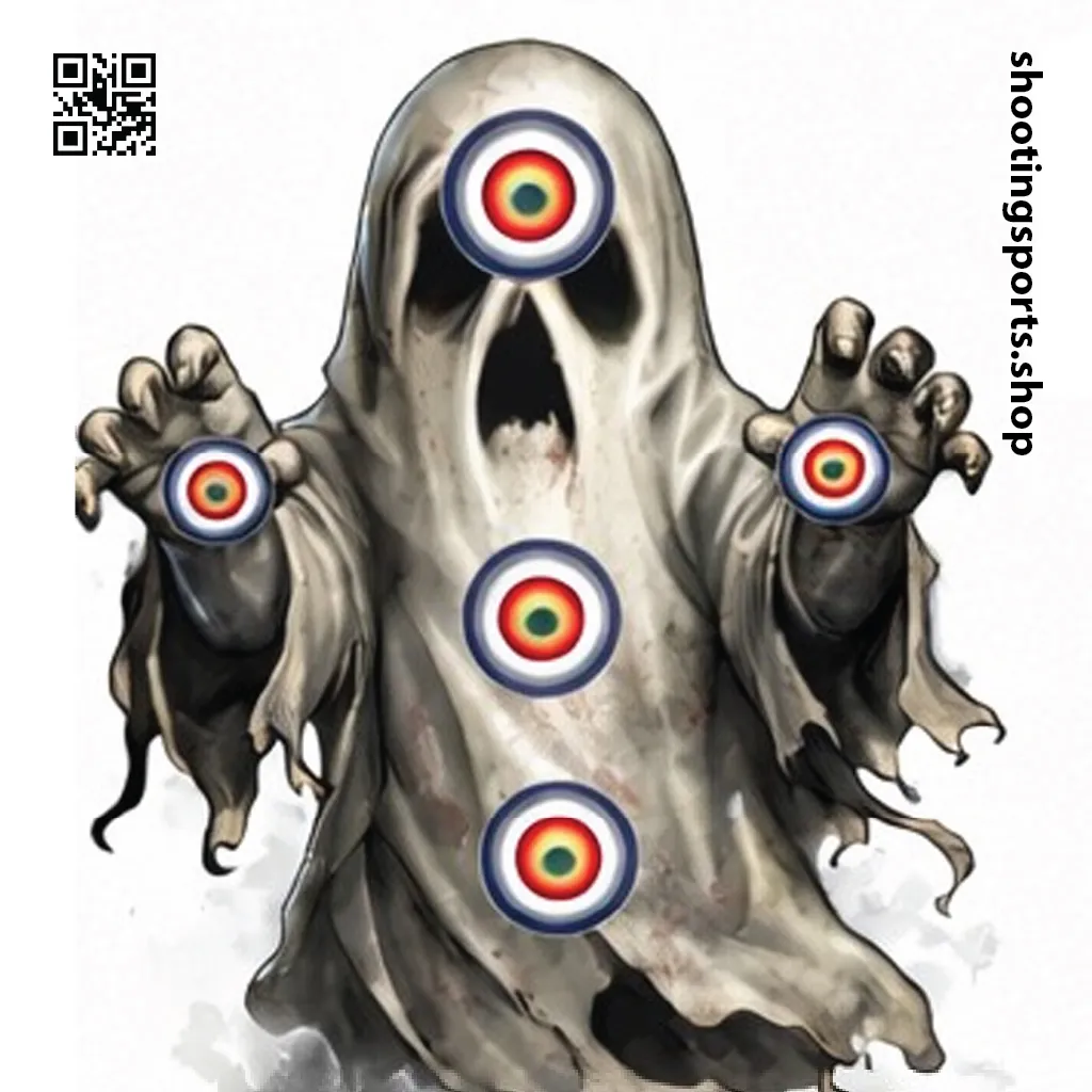 Ghost Monster Target - Paper 14cm x 14cm Packs