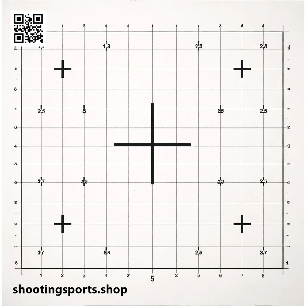 [SSSTGTV025A] Sighting in target - Paper 17cm x 17cm Packs (1)