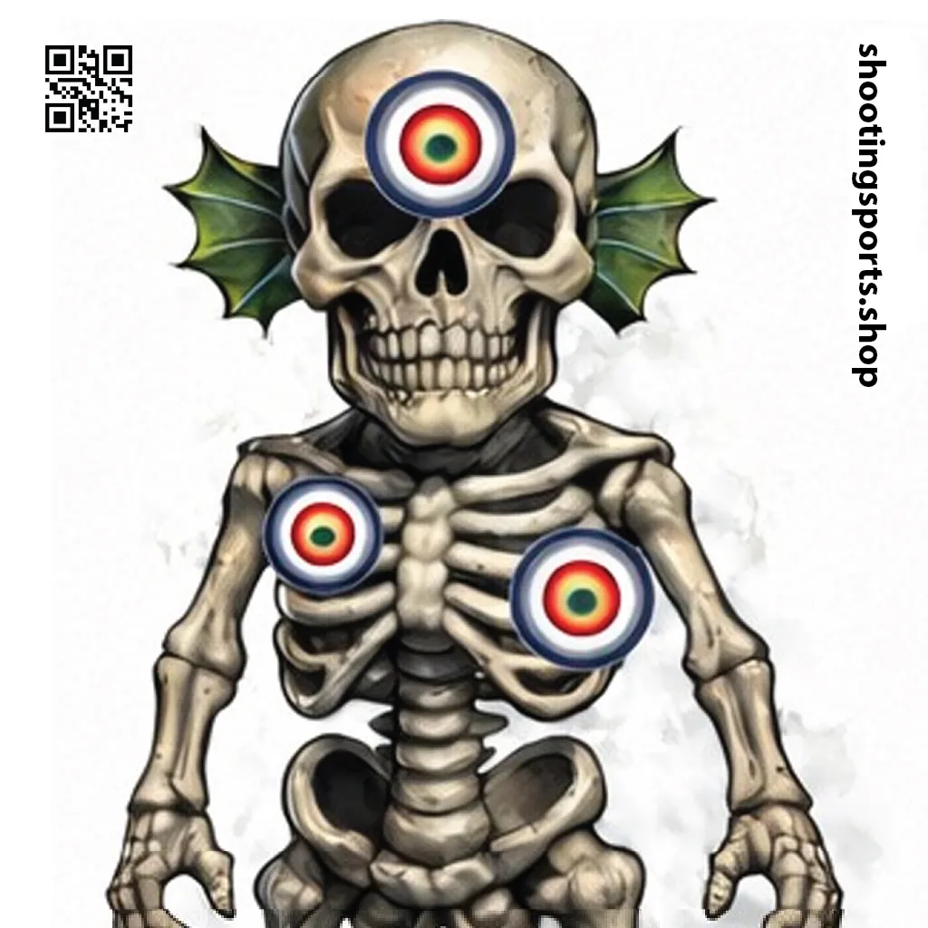 Skeleton Monster Target - Paper 14cm x 14cm Packs